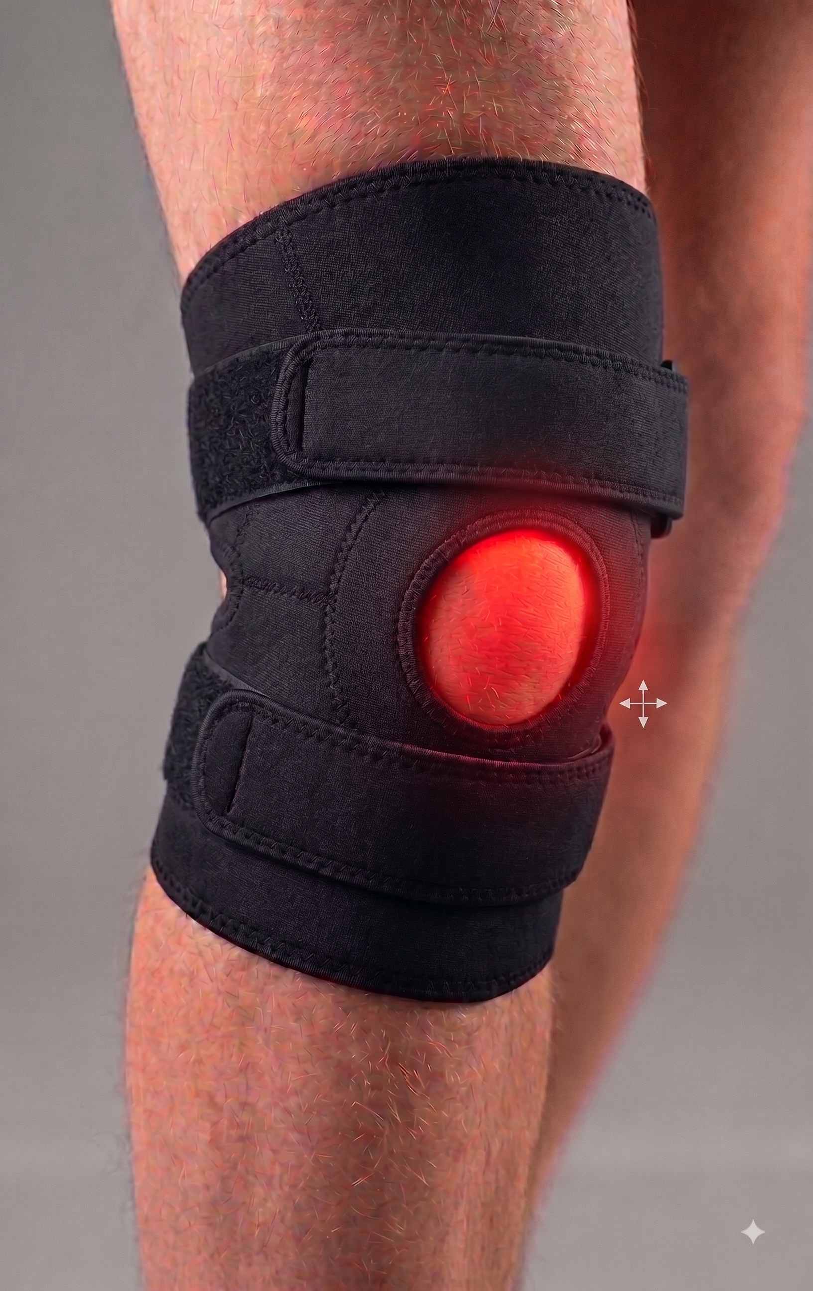 Antared Knee sleeve with red and near-infrared light active
