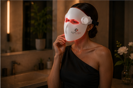 Masque Antared Mask utilis&eacute; en pr&eacute;paration d'un &eacute;v&eacute;nement